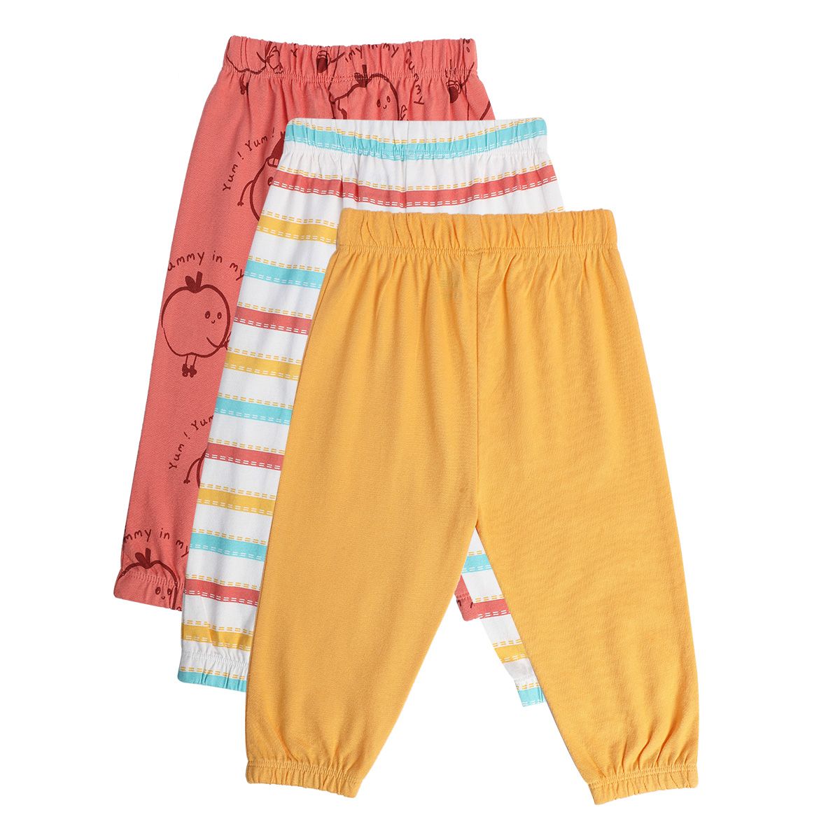 Boys Multicolor Pack Of 3 Knit Bottom