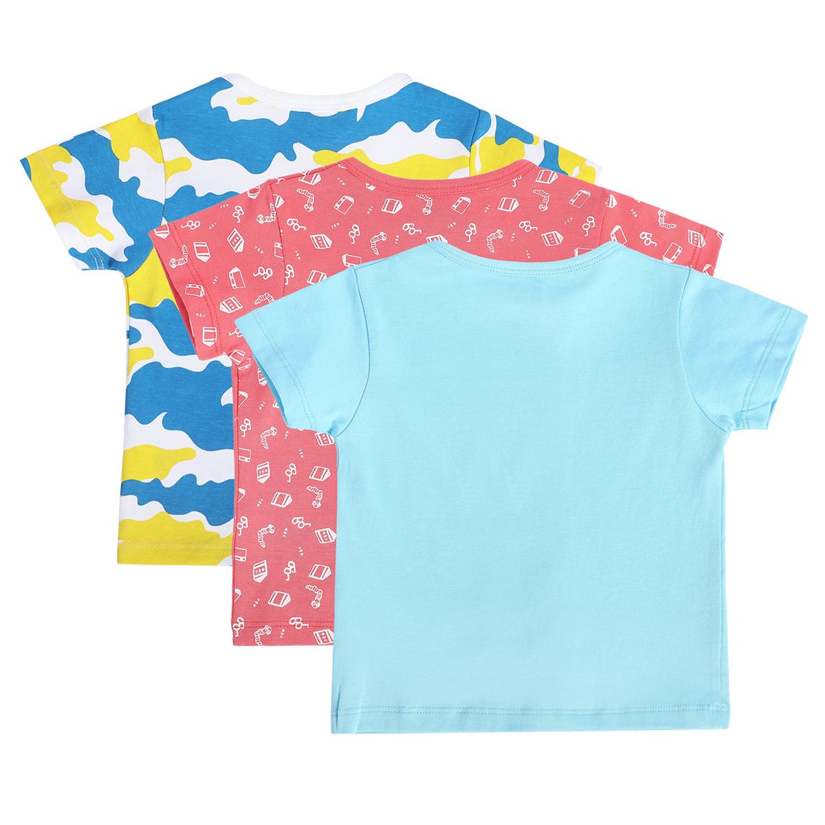 Boys Multicolor Pack Of 3 Front Open Vest