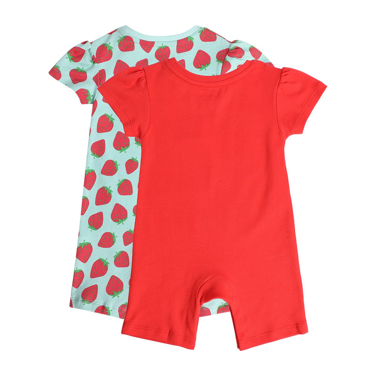 Girls Multicolor Pack Of 2 Romper