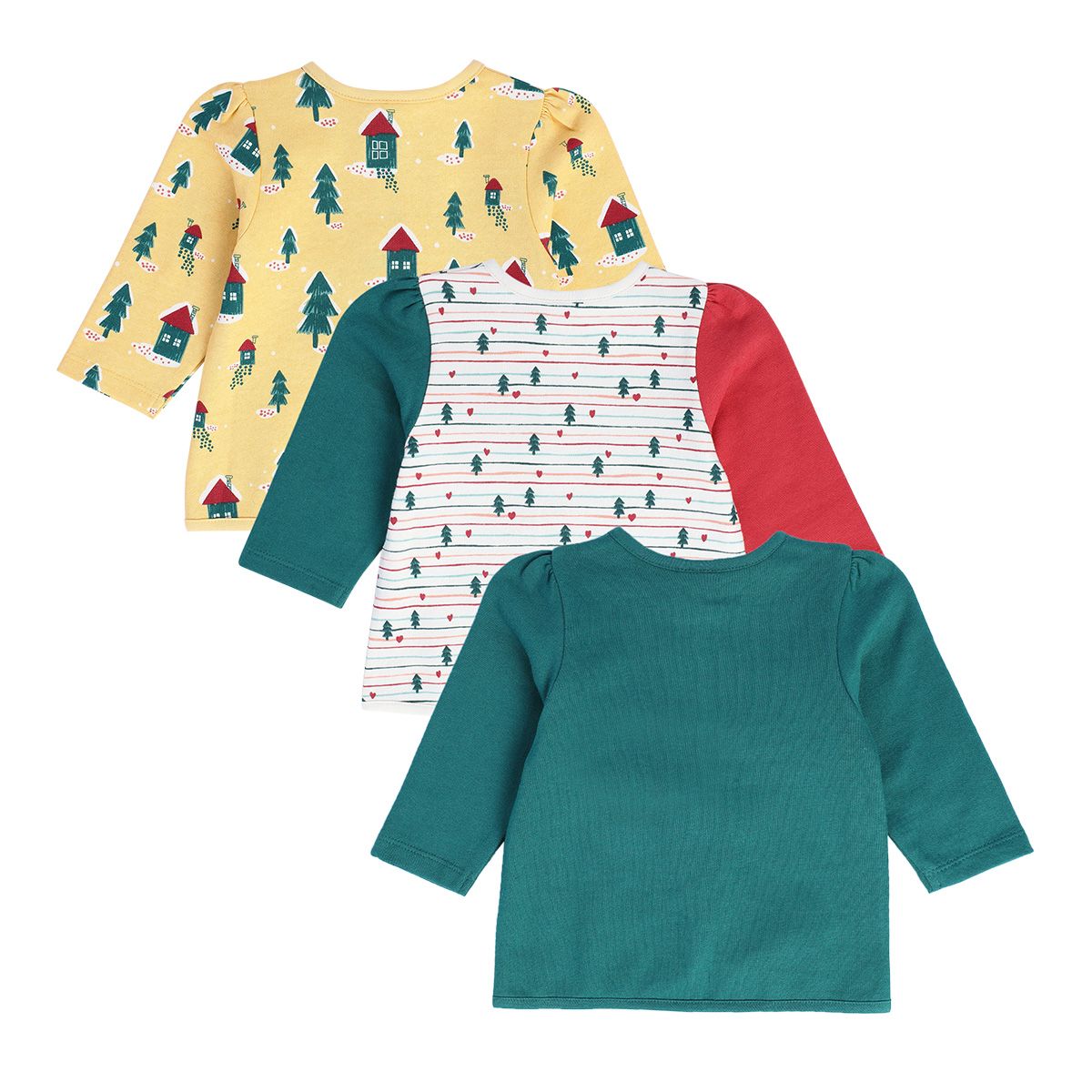 Girls Multicolor Pack Of 3 Front Open Vest