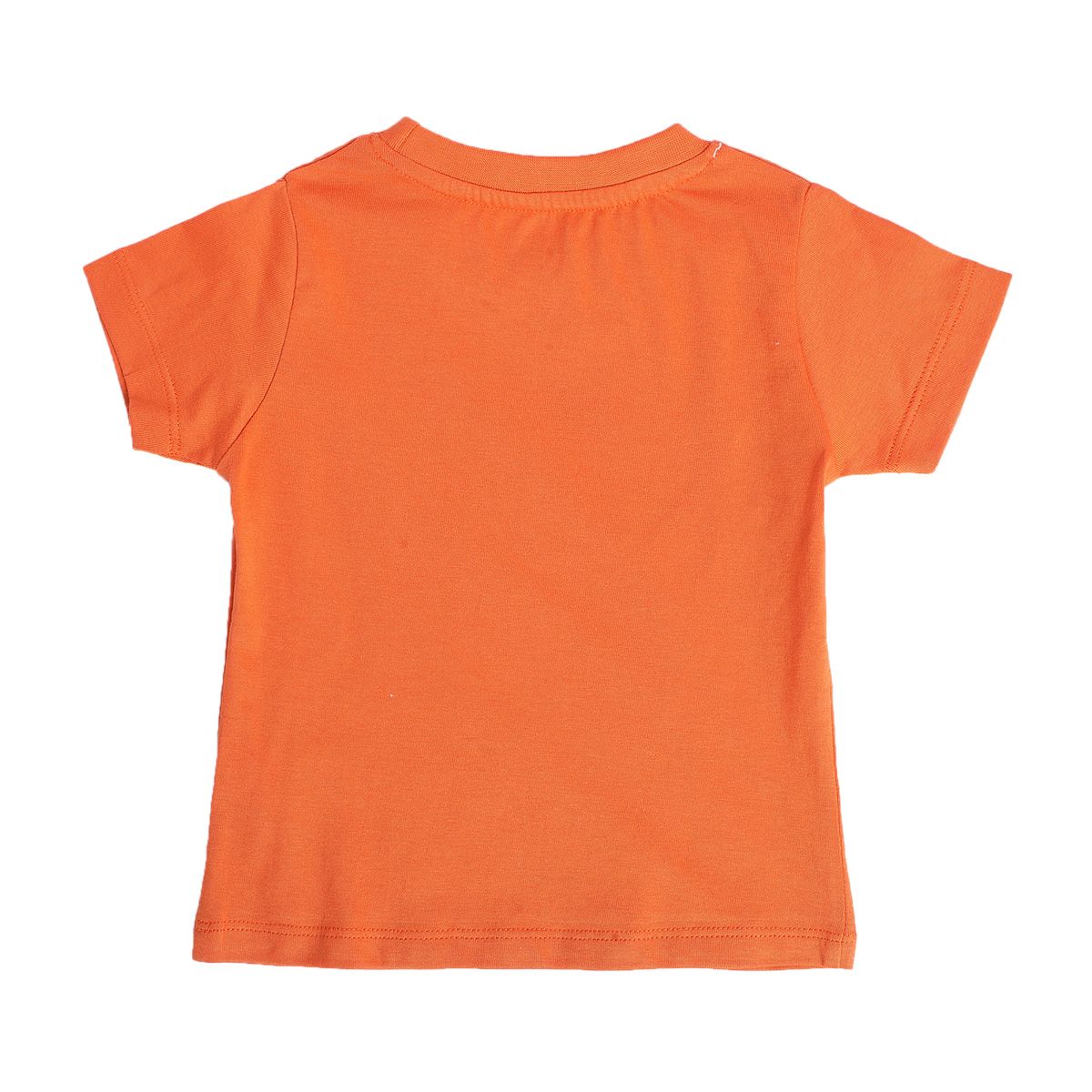 Boys Orange Pack Of 1 T-Shirt