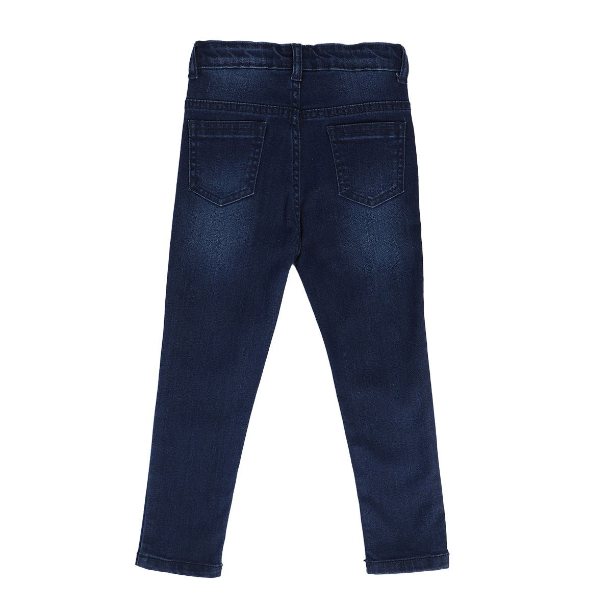 Girls Dark Blue Pack Of 1 Denim Pant