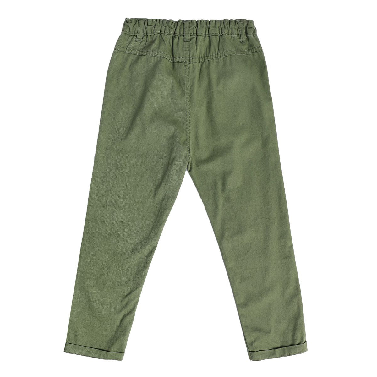 Boys Green Woven Pant