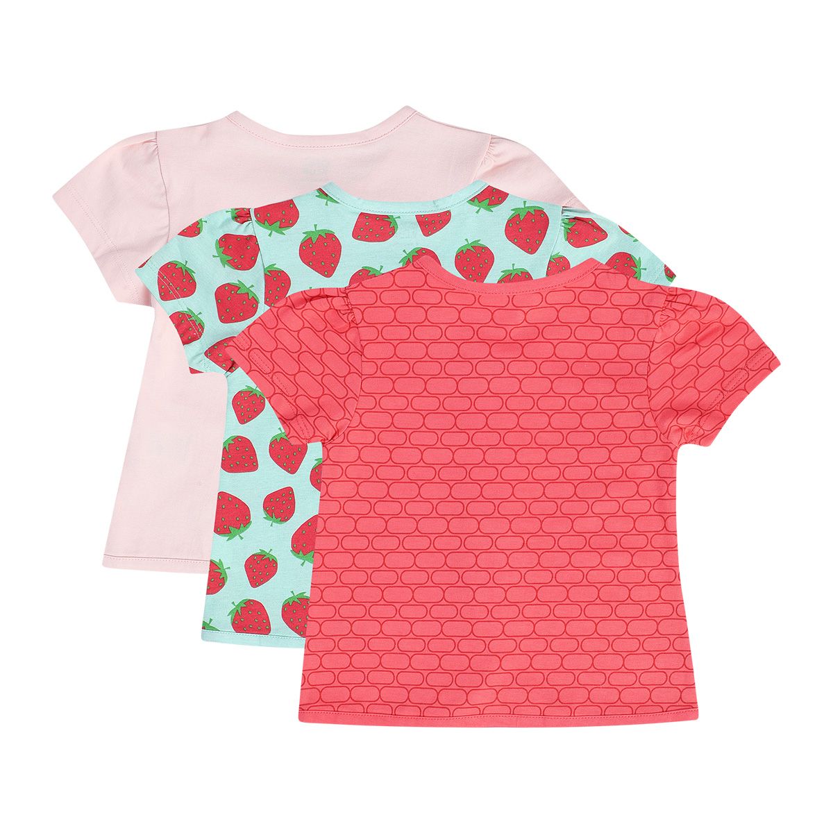 Girls Multicolor Pack Of 3 Front Open Vest