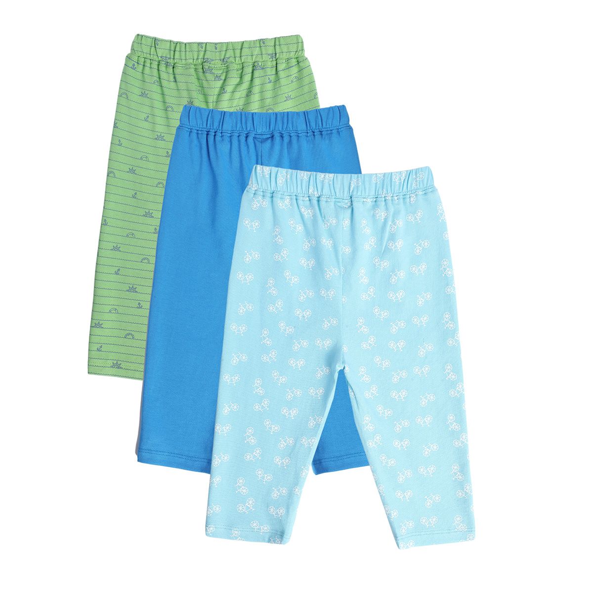 Boys Multicolor Pack Of 3 Knit Bottom