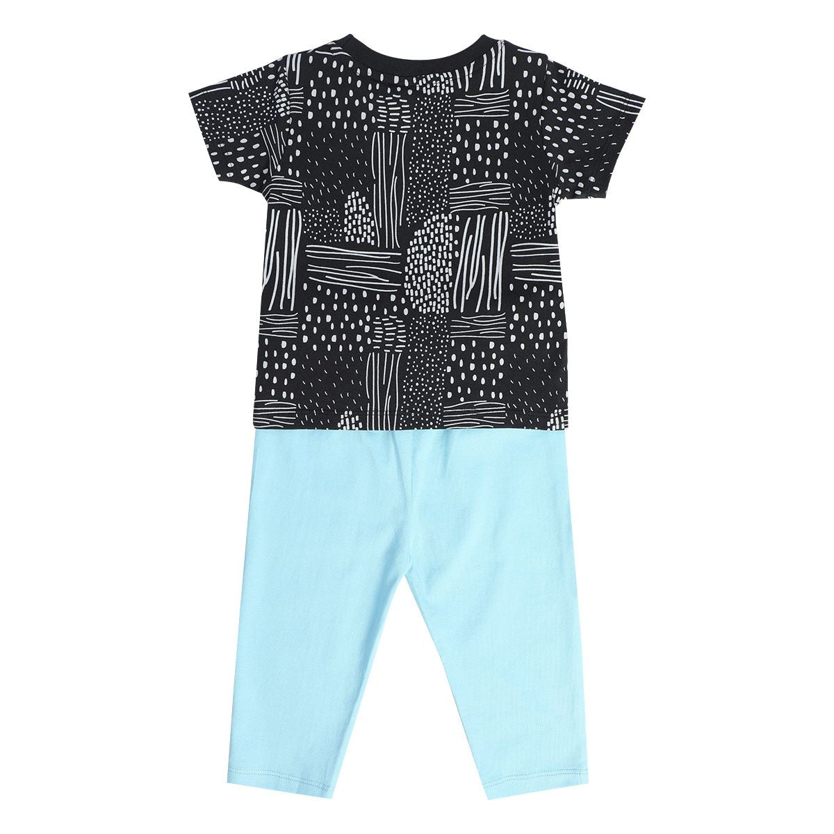 Boys Blue And Grey Pack Of 2 Top And Bottom