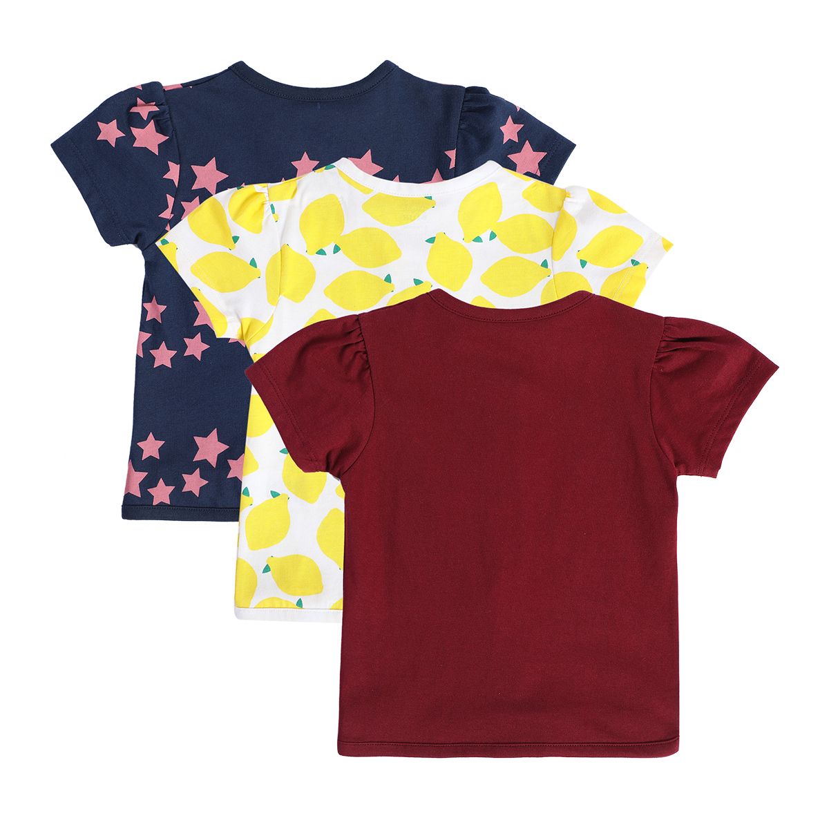 Girls Multicolor Pack Of 3 Front Open Vest