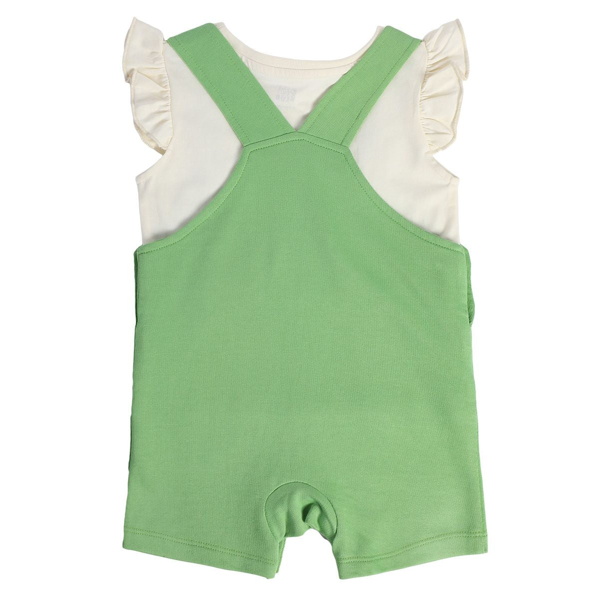 Girls Multicolor Pack Of 2 Dungaree Set