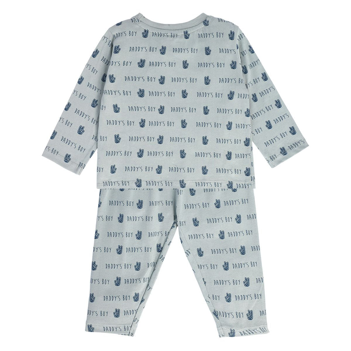 Boys Grey Pack Of 2 T-Shirt And Bottom