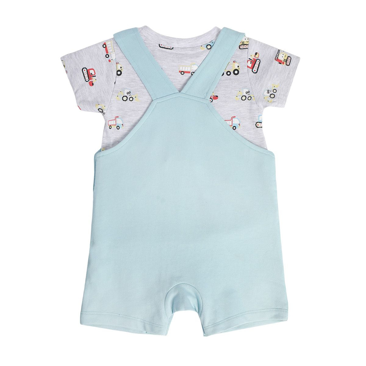 Boys Blue Pack Of 2 Dungaree Set