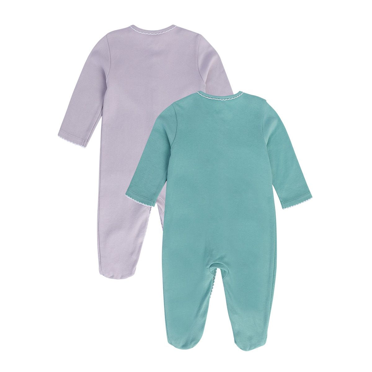 Girls Multicolor Pack Of 2 Sleep Suit