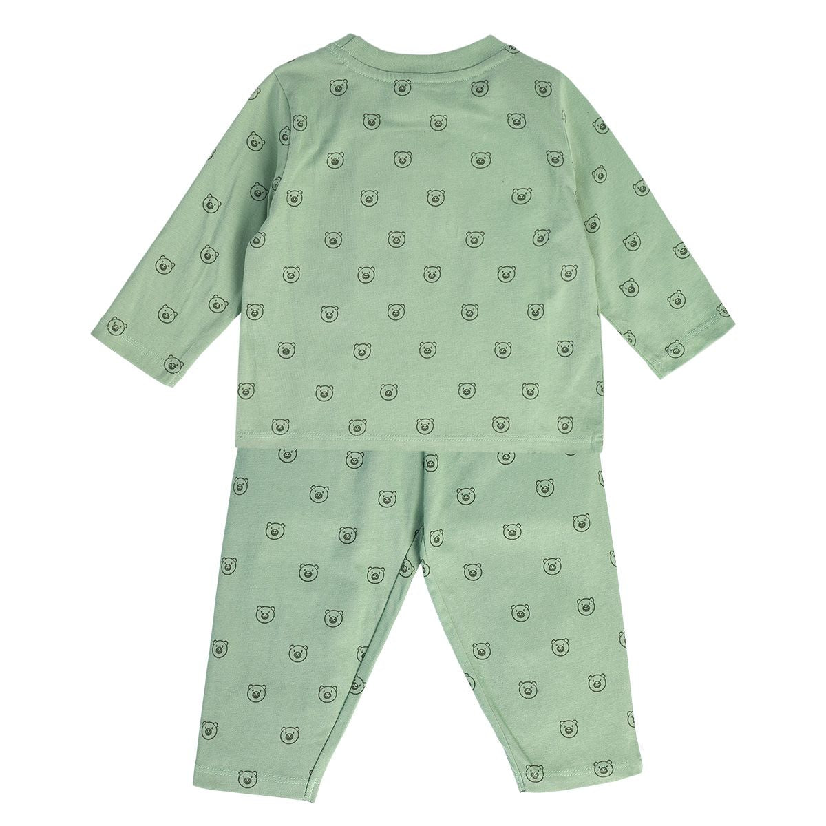 Boys Green Pack Of 2 T-Shirt And Bottom