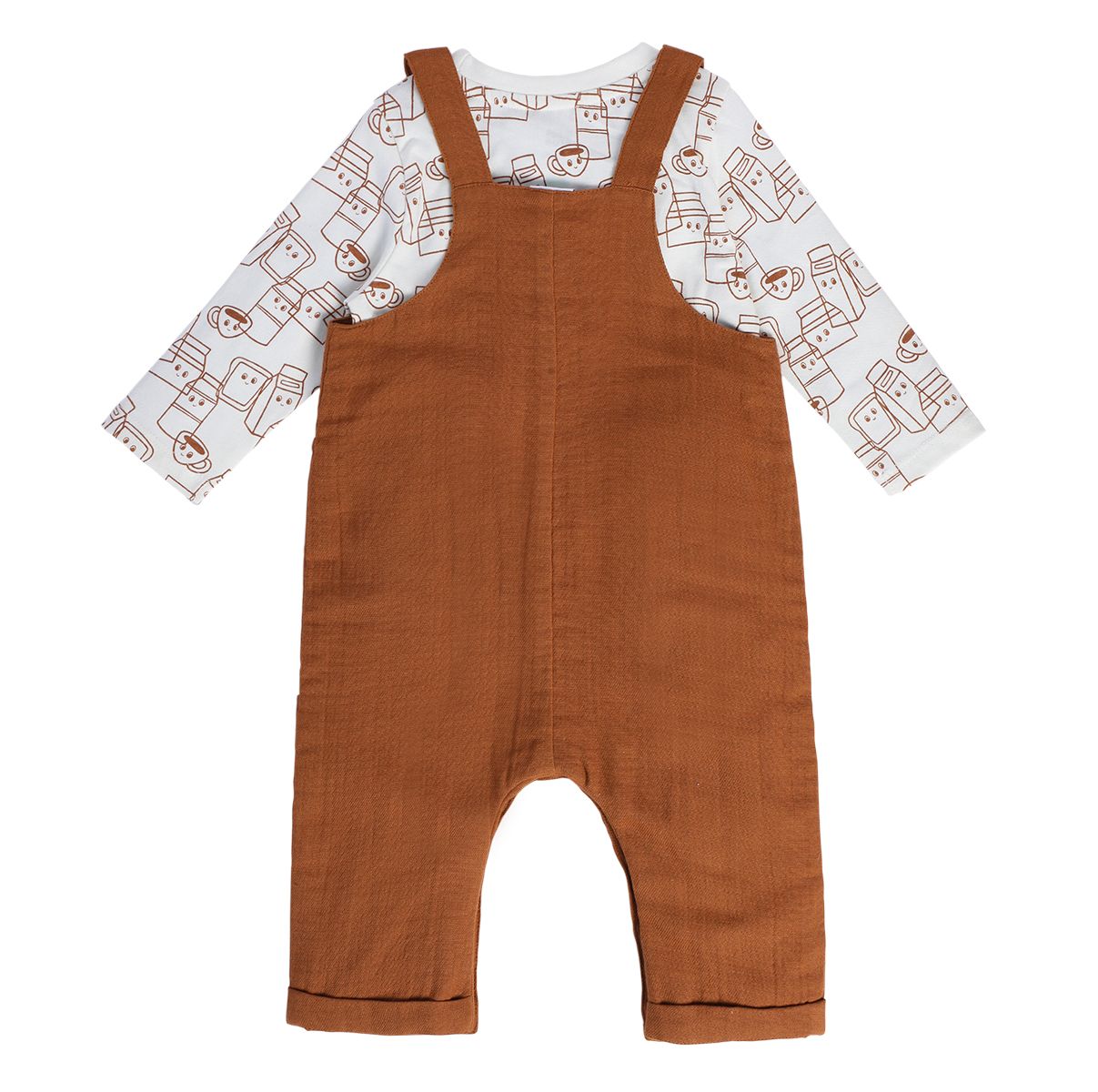 Boys Multicolor Pack Of 2 Dungaree Set