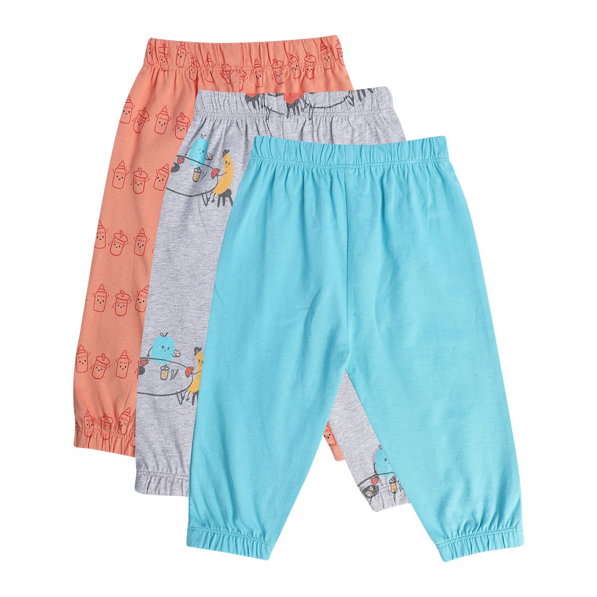 Boys Multicolor Pack Of 3 Knit Bottom