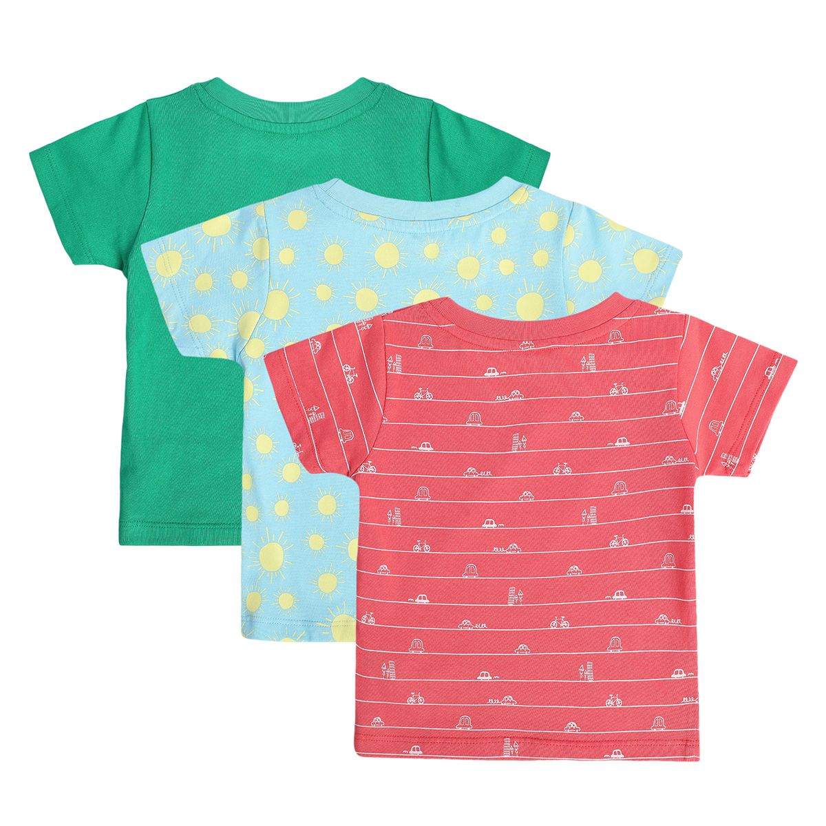 Boys Multicolor Pack Of 3 T-Shirt