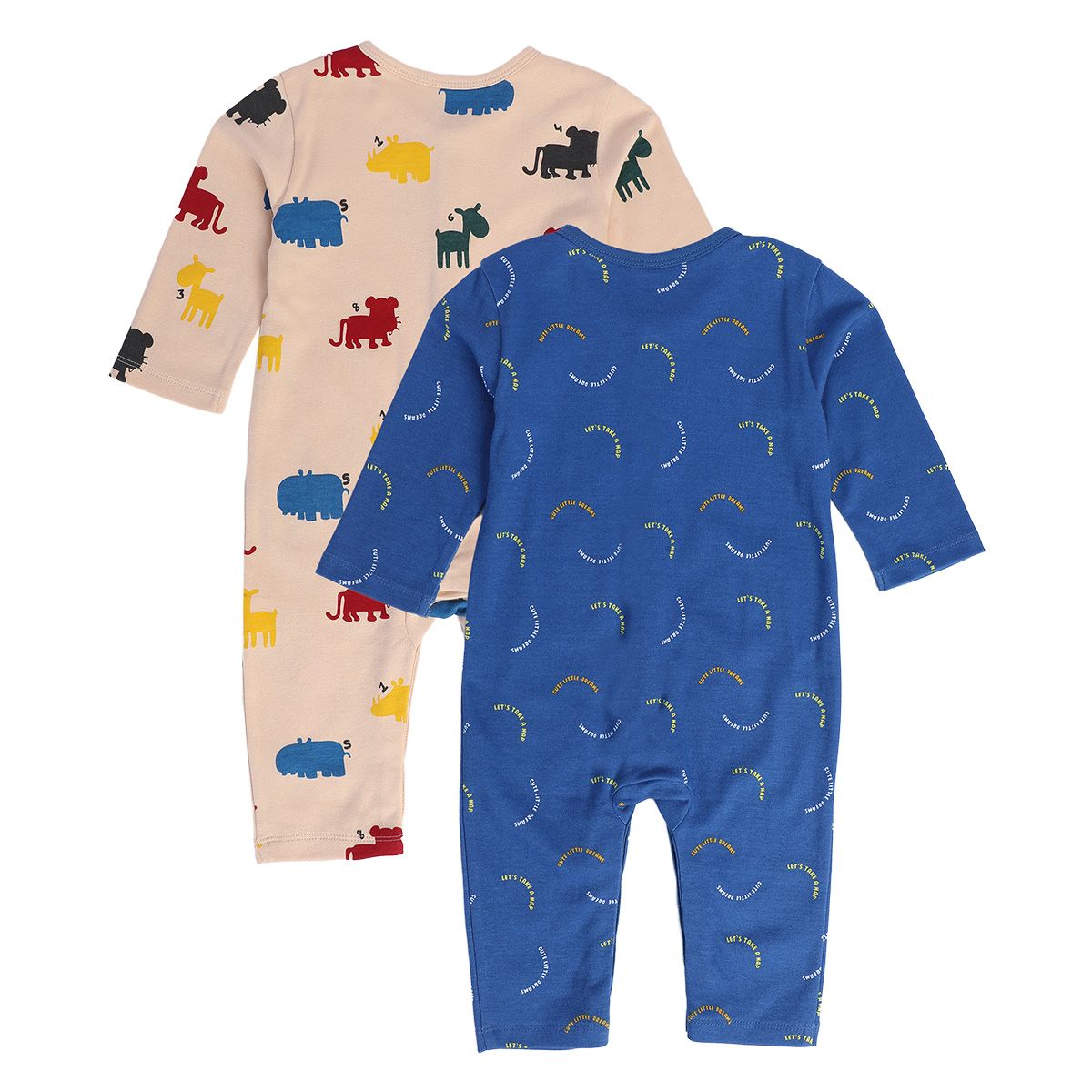 Boys Multicolor Pack Of 2 Romper