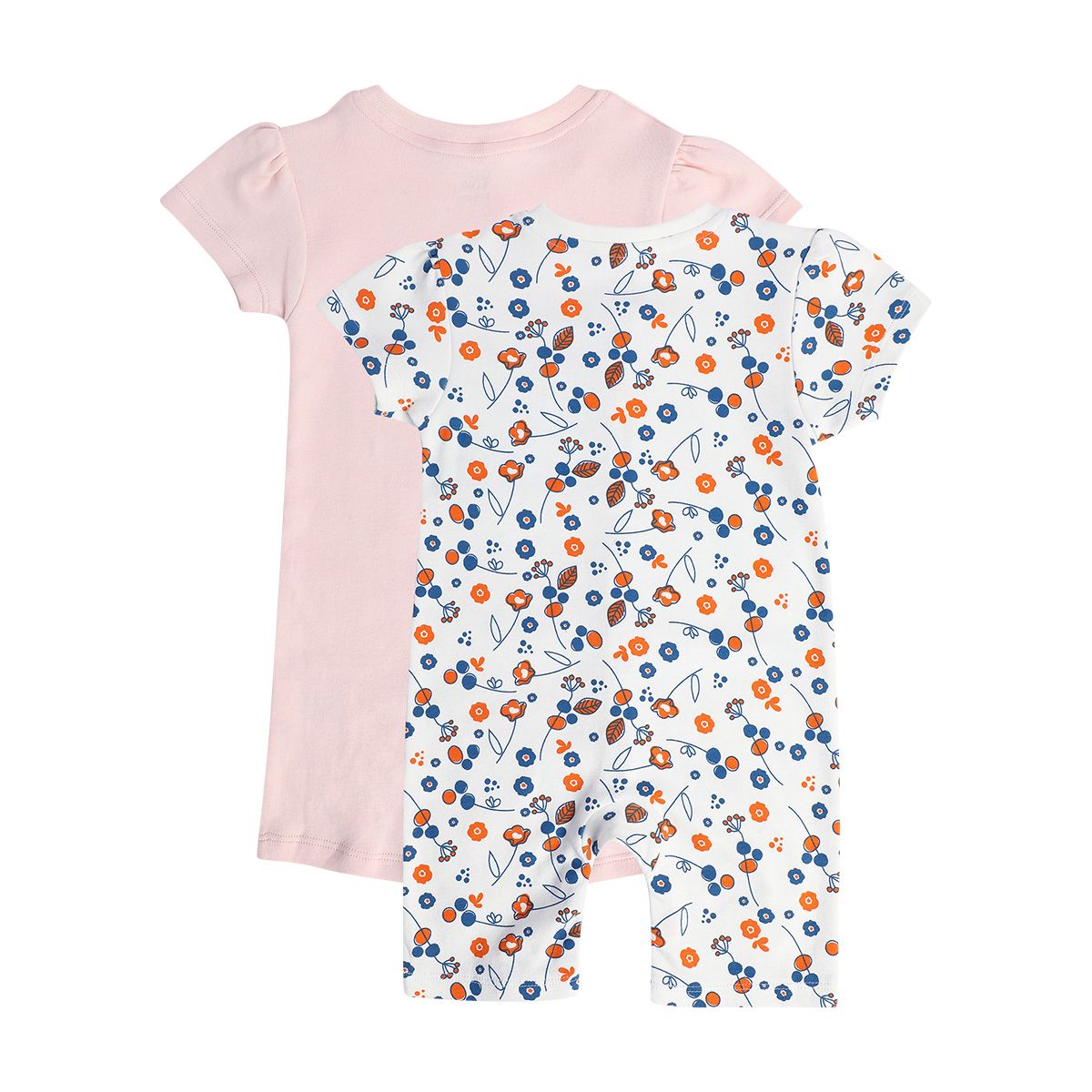 Girls Multicolor Pack Of 2 Romper