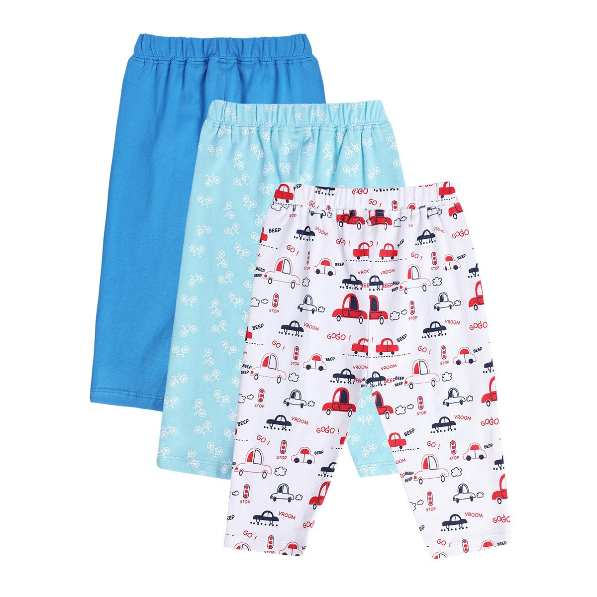 Boys Multicolor Pack Of 3 Knit Bottom