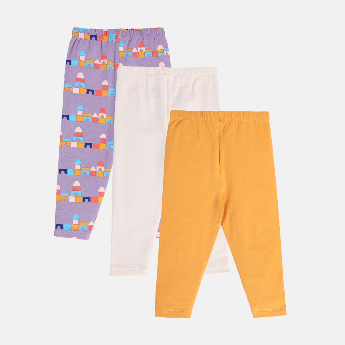 Girls Multicolor Pack Of 3 Legging