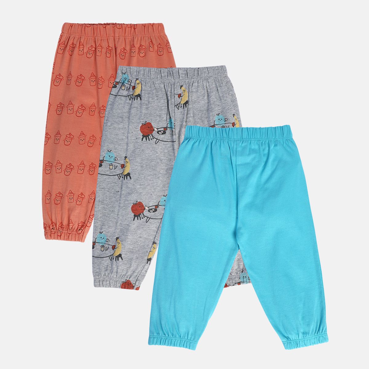 Boys Multicolor Pack Of 3 Knit Bottom