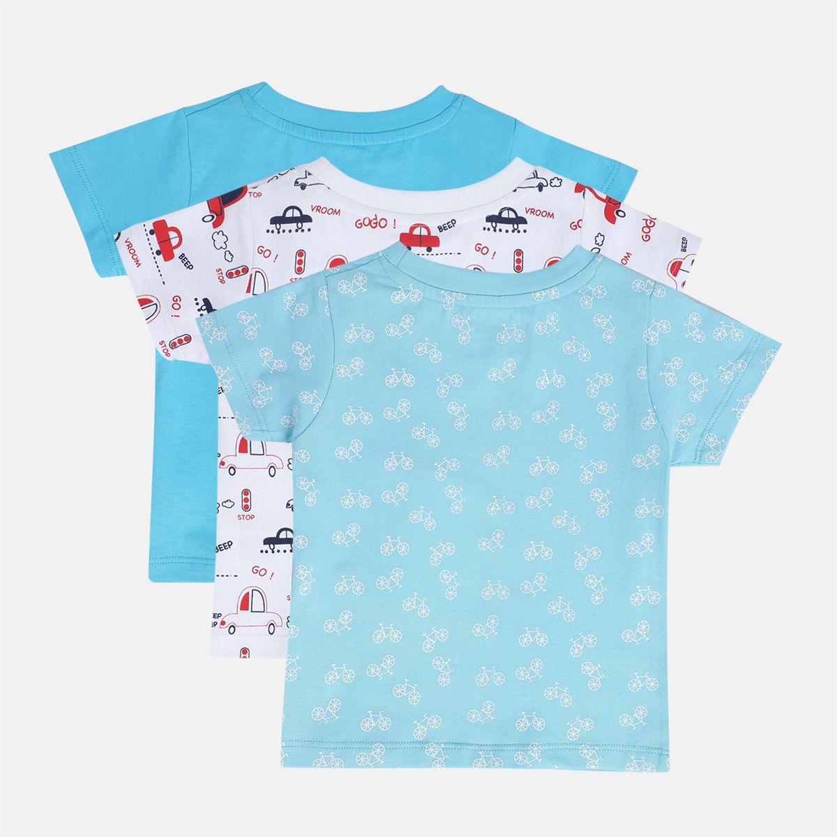 Boys Multicolor Pack Of 3 T-Shirt