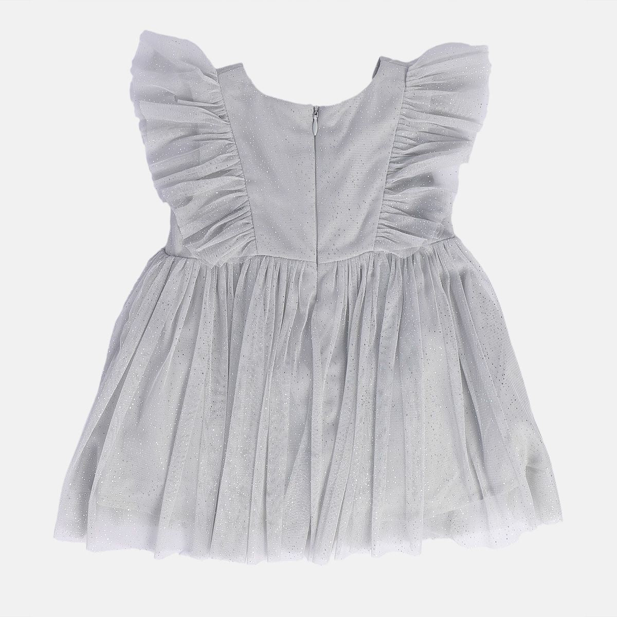 Girls Grey Pack Of 1 Dress