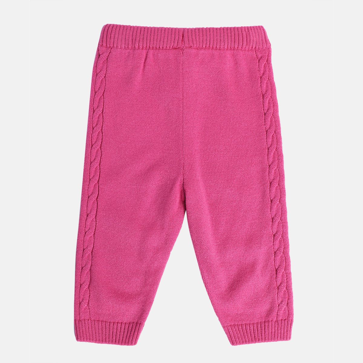 Girls Pink Pack Of 1 Knit Bottom