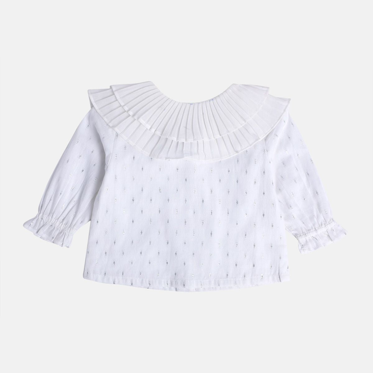 Girls White Pack Of 1 Woven Top