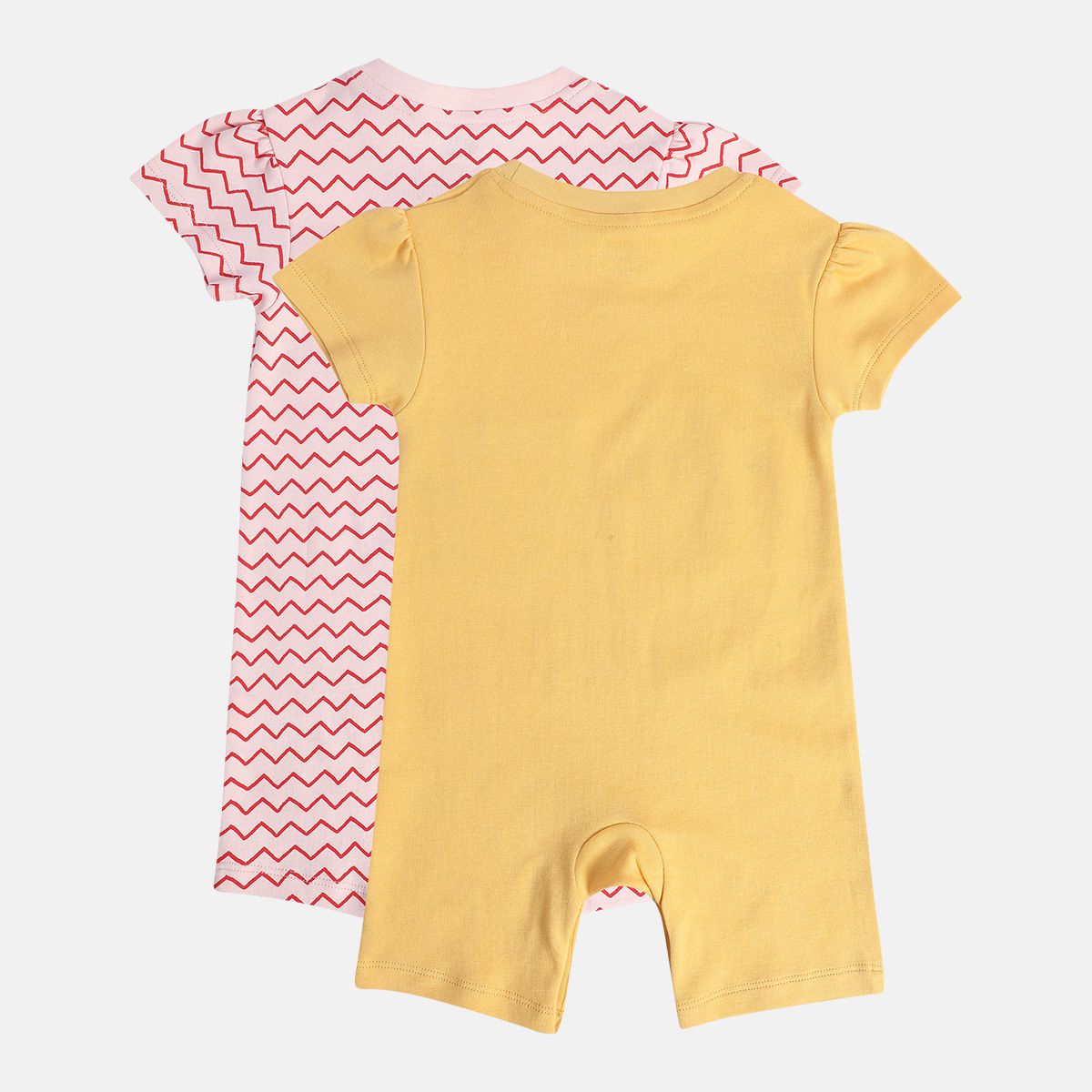 Girls Multicolor Pack Of 2 Romper