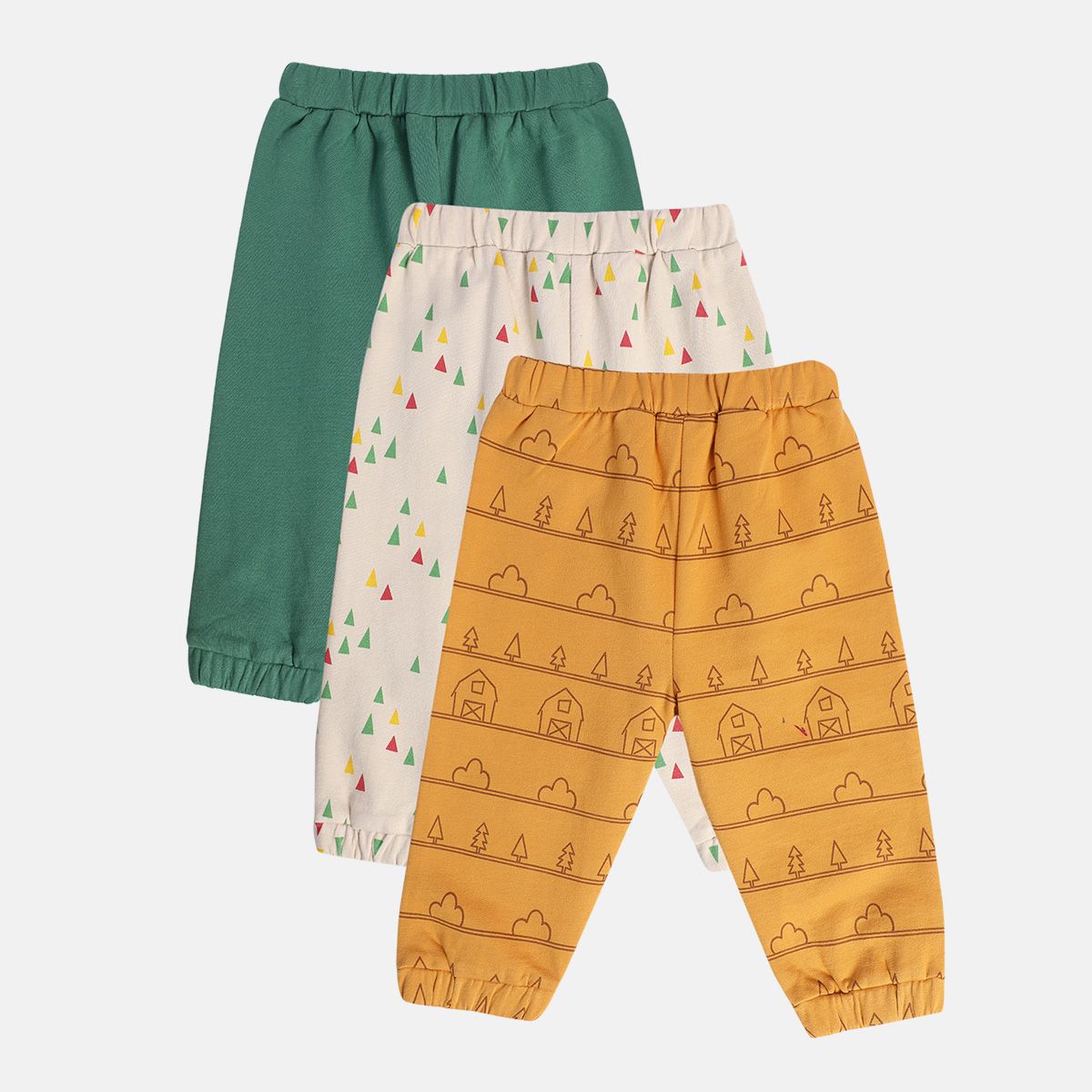 Boys Off White Knit Bottom