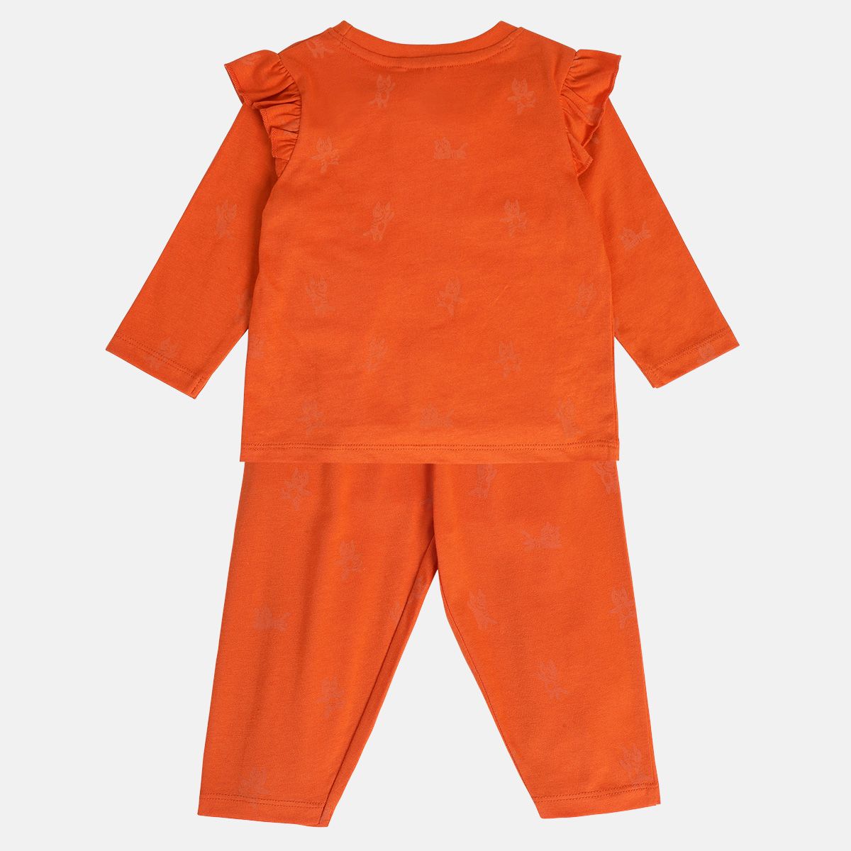Girls Orange Pack Of 2 Top And Bottom