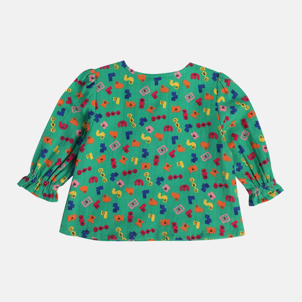 Girls Green Pack Of 1 Woven Top