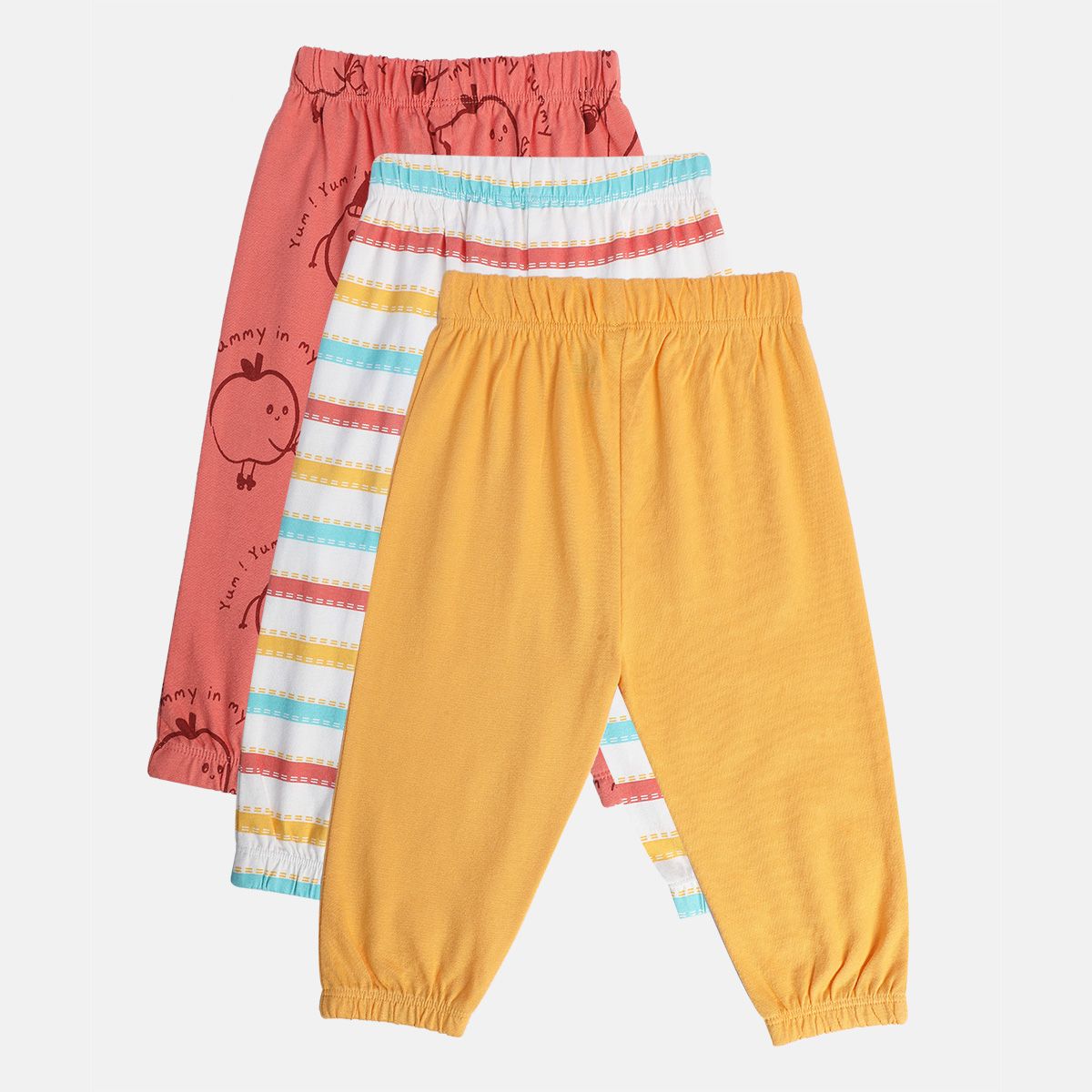 Boys Multicolor Pack Of 3 Knit Bottom