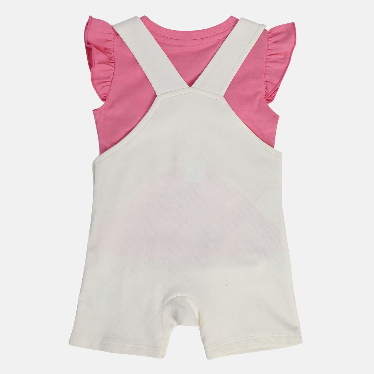 Girls Multicolor Pack Of 2 Dungaree Set