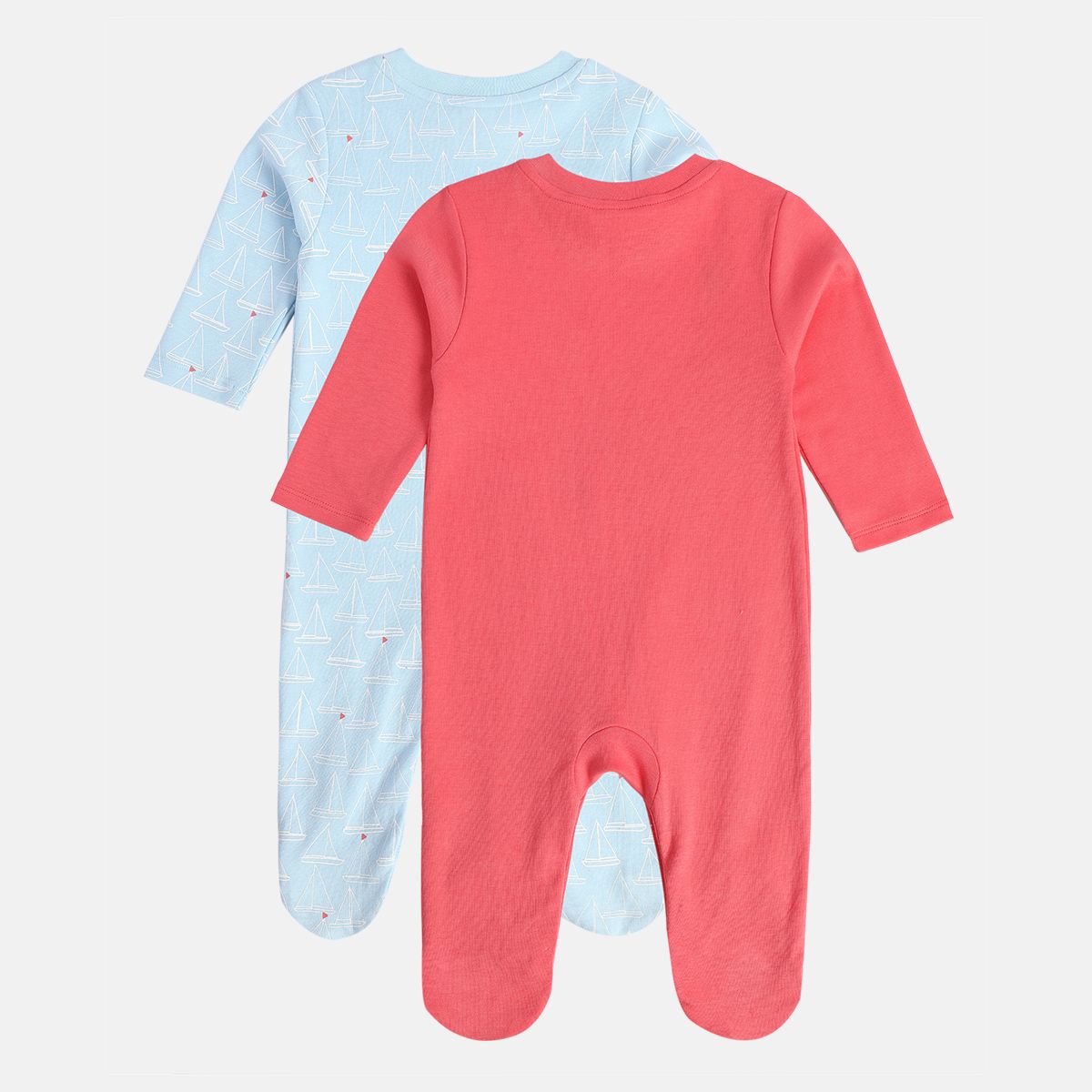 Boys Multicolor Pack Of 2 Sleep Suit