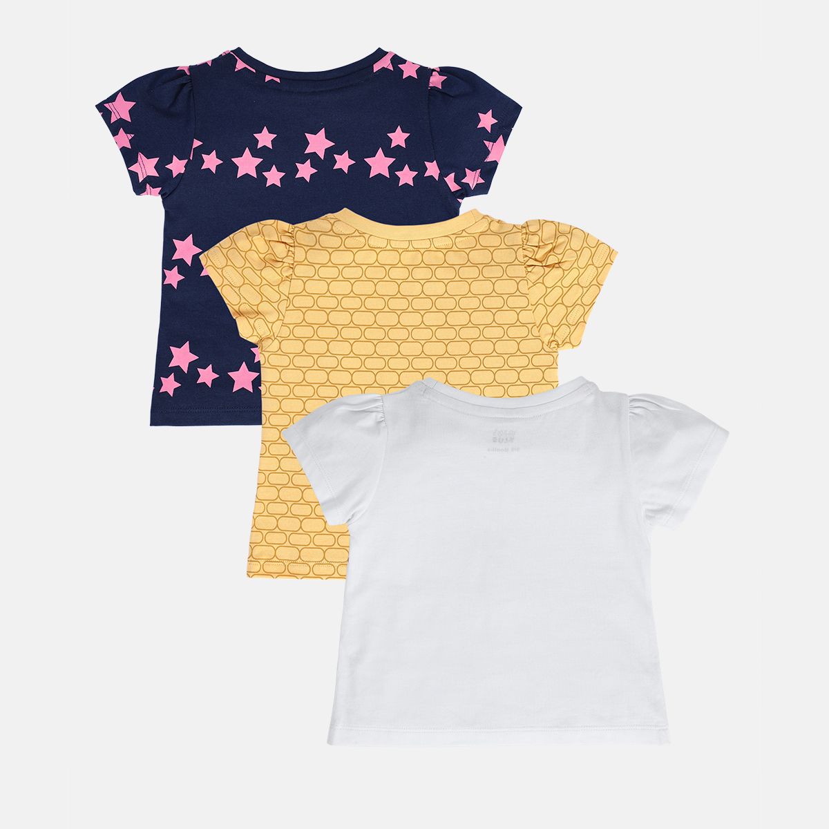 Girls Multicolor Pack Of 3 Knit Top