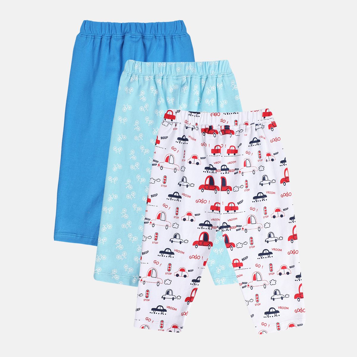 Boys Multicolor Pack Of 3 Knit Bottom