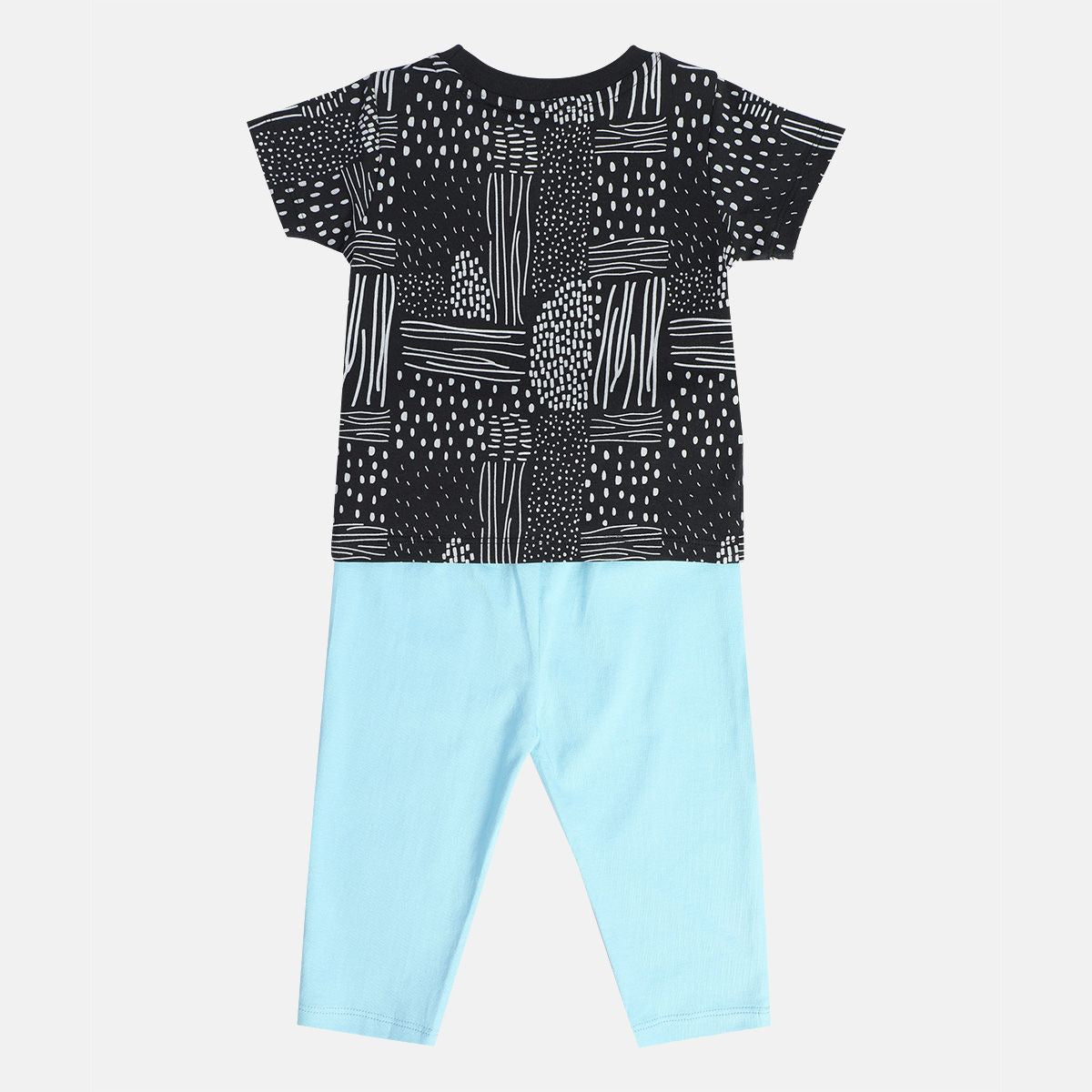 Boys Blue And Grey Pack Of 2 Top And Bottom