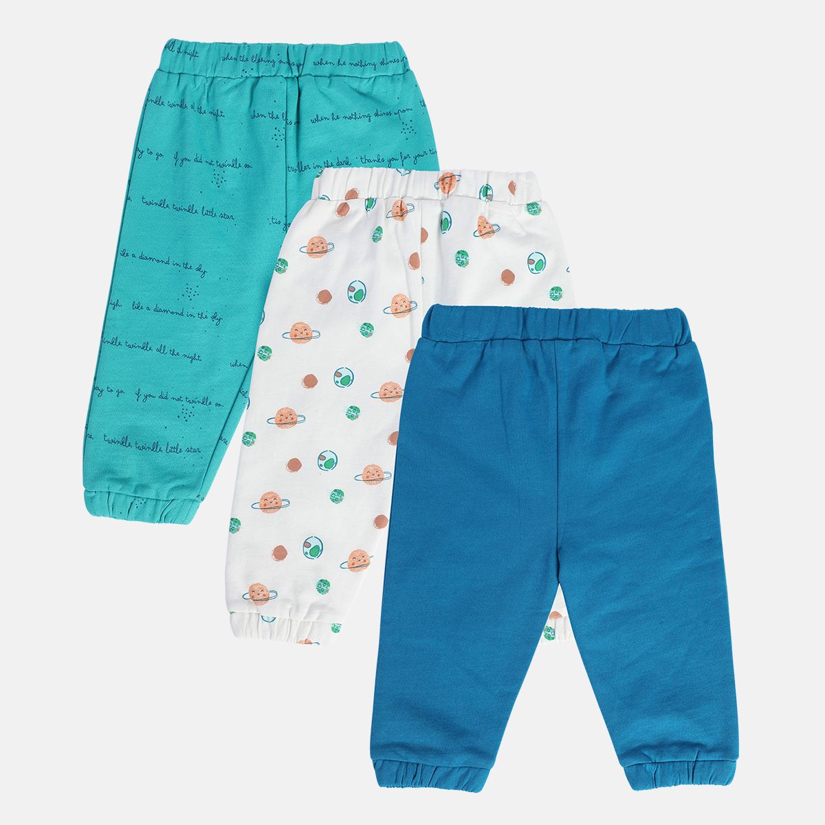 Boys Multicolor Pack Of 3 Knit Bottom