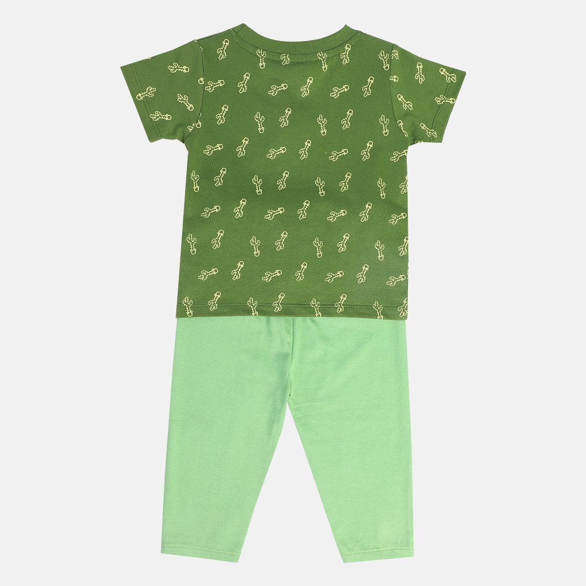 Boys Green Pack Of 2 Top And Bottom