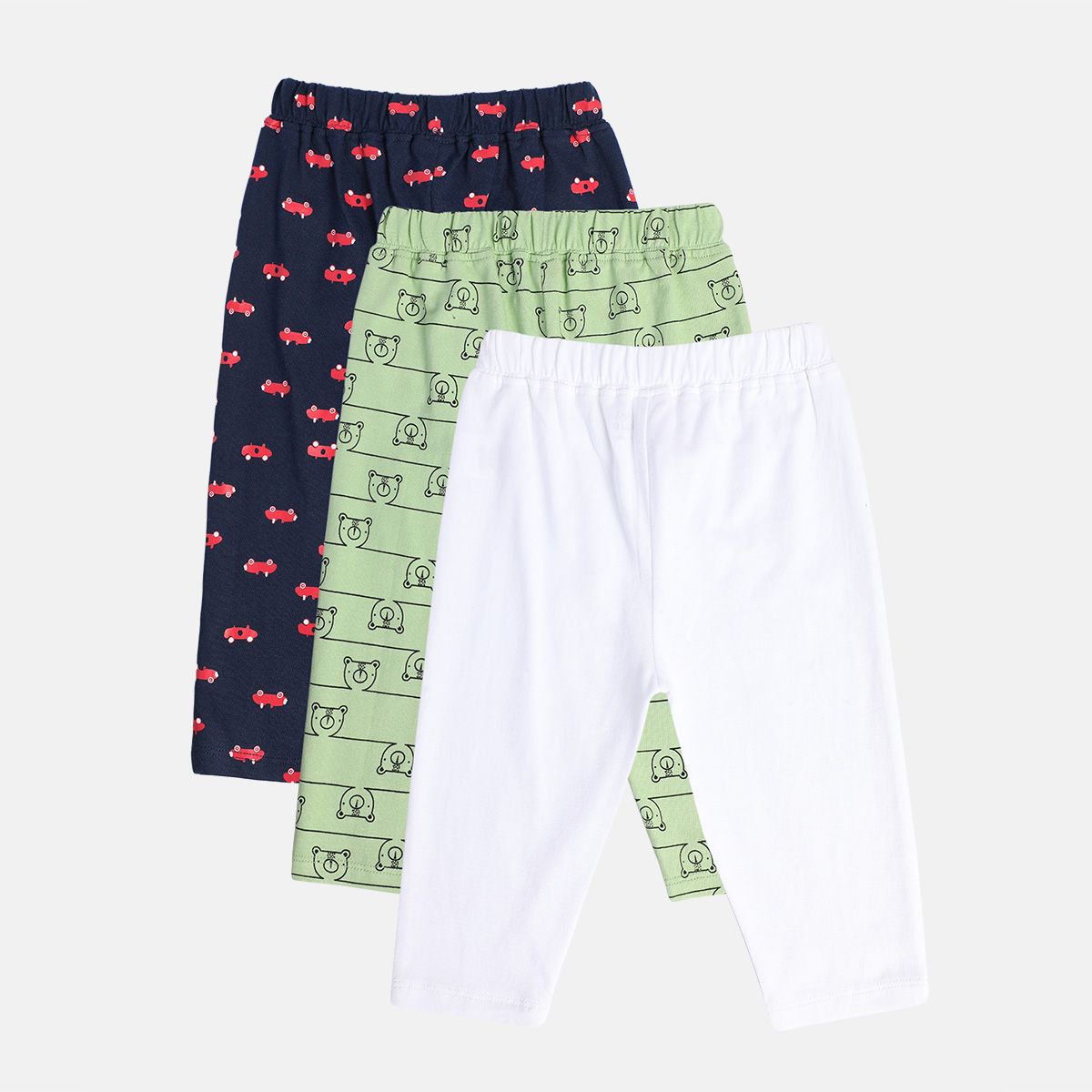 Boys Multicolor Pack Of 3 Knit Bottom