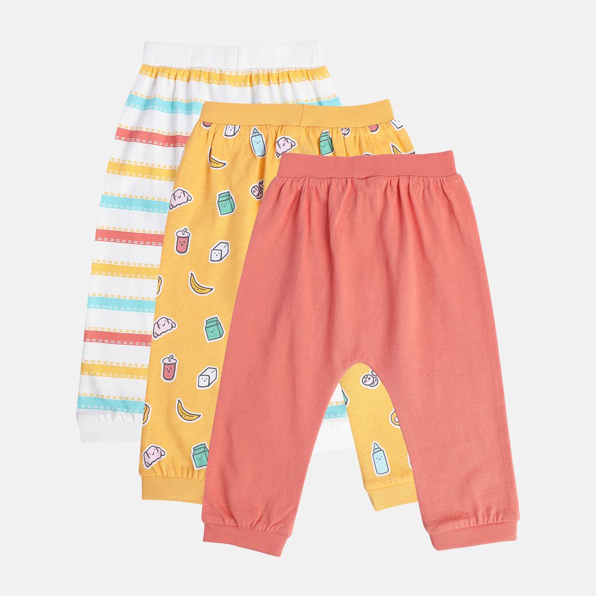 Boys Multicolor Pack Of 3 Knit Bottom