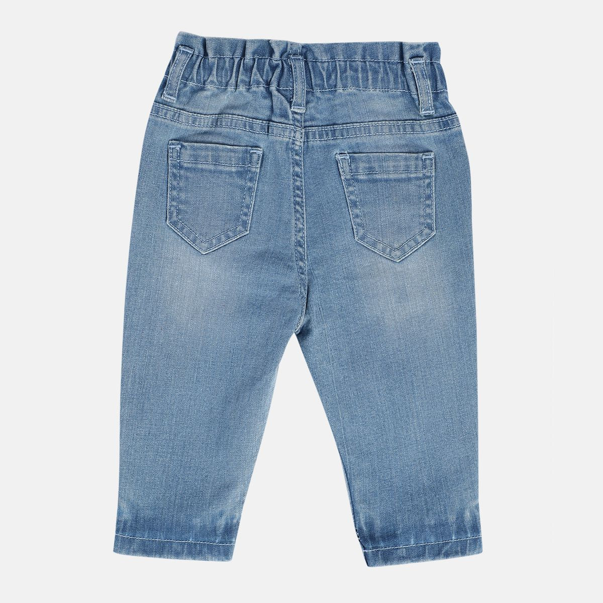 Girls Mid Blue Pack Of 1 Denim Pant