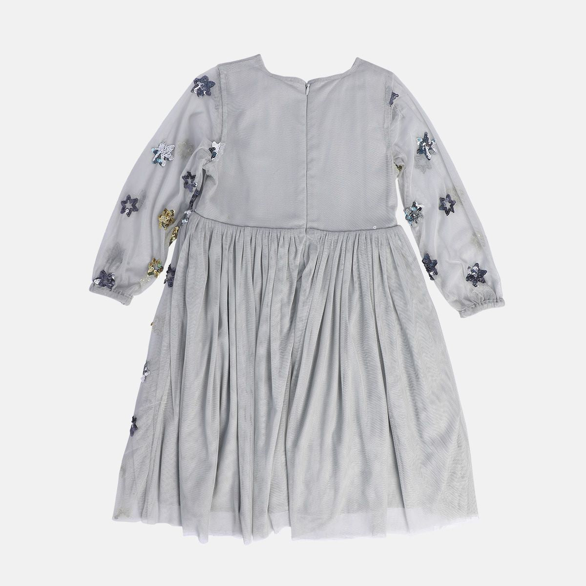 Girls Grey Pack Of 1 Dress