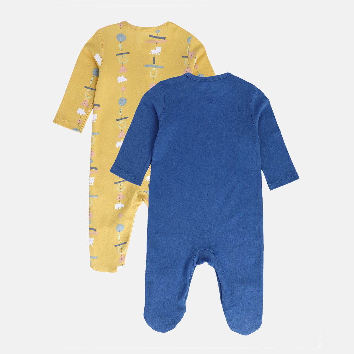 Boys Multicolor Pack Of 2 Sleep Suit