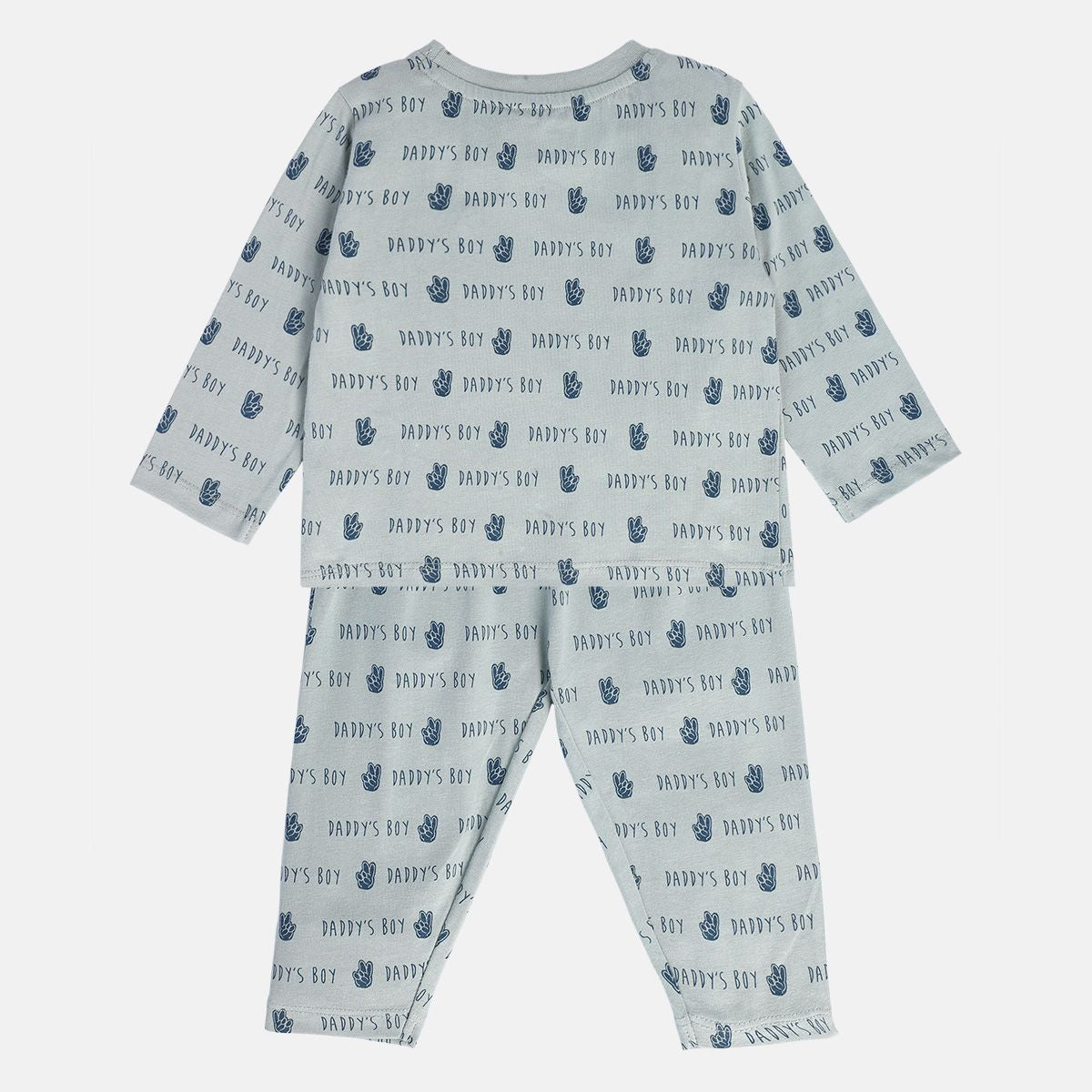 Boys Grey Pack Of 2 T-Shirt And Bottom