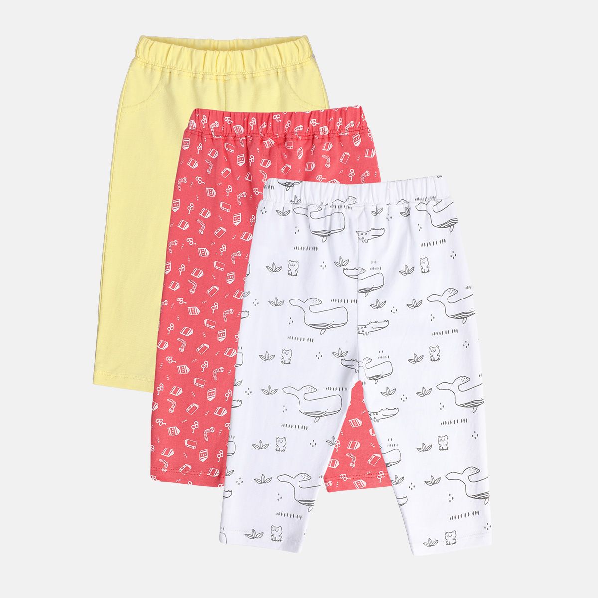 Boys Multicolor Pack Of 3 Knit Bottom