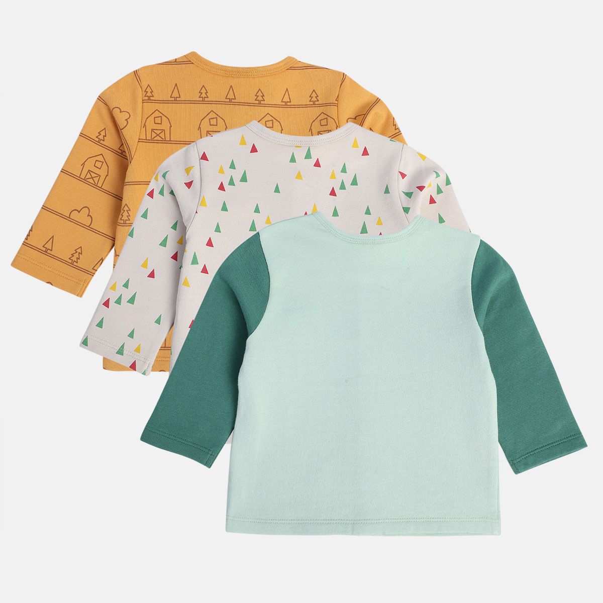 Boys Multicolor Pack Of 3 Front Open Vest