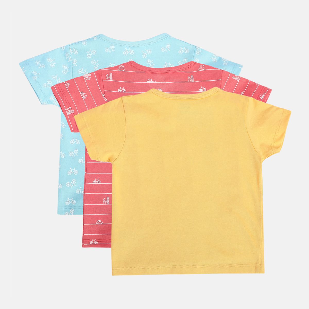 Boys Multicolor Pack Of 3 Front Open Vest