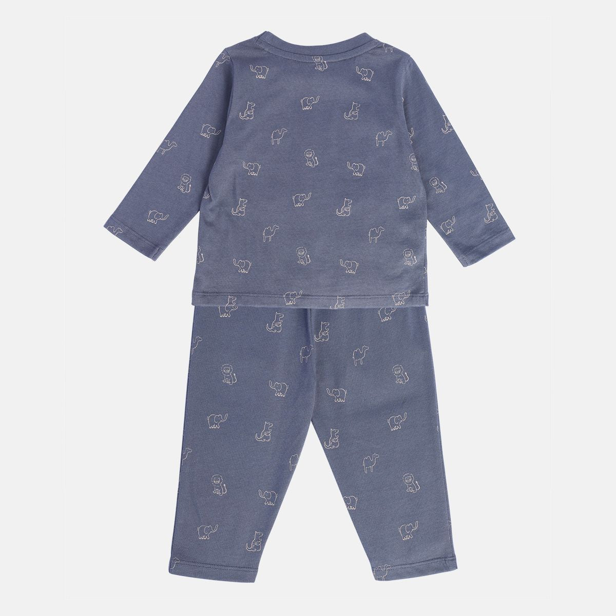 Boys Grey Pack Of 2 T-Shirt And Bottom